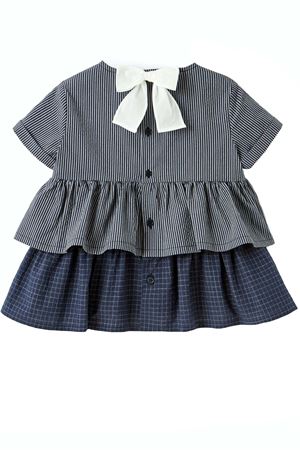 Camicia con balze rigata IL GUFO | CC076C3127495R